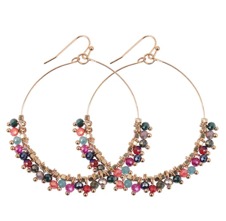 Beaded Love Earrings